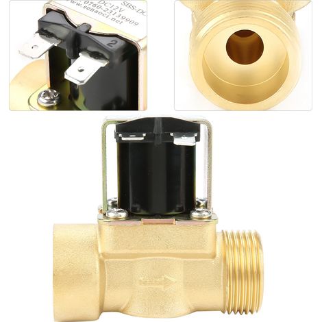 Électrovanne SC16 tout cuivre à 6 points, filetage interne et externe, pour chauffe-eau, purificateurs d'eau, systèmes de contrôle de l'eau, salles de douche et autres équipements. (1/5)