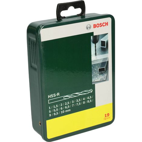 Set con 19 brocas HSS-R para metal  BOSCH 2607019435