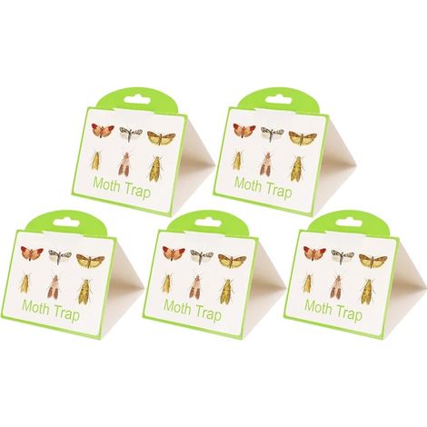 Pièges à papillons, colle adhésive non toxique, contrôle des nuisibles efficace, 5PCS (1/2)