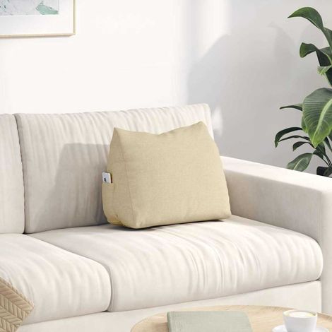Rückenkissen Creme 45 x 20 x 35 cm Stoff