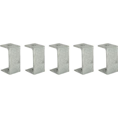 Support De Rail Pour Chariot - Crochet En Fer Galvanisé - Pour Construction Et Décoration - Lot De 5 Pièces (1/5)