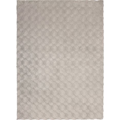 Tapis shaggy gris doux et résistant style luxe - 150 x 80 cm (1/5)