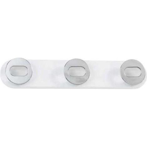 Percha mod. 251 de pared 3 colgadores varios colores a escoger, 9 cm(alto)48 cm(ancho)4 cm(largo) Color Fresno (1/3)