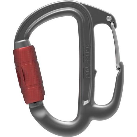 Petzl M042AA00 mosquetón de escalada Mosquetón de bloqueo Con forma de D Aluminio Gris 1 pieza(s) (1/2)