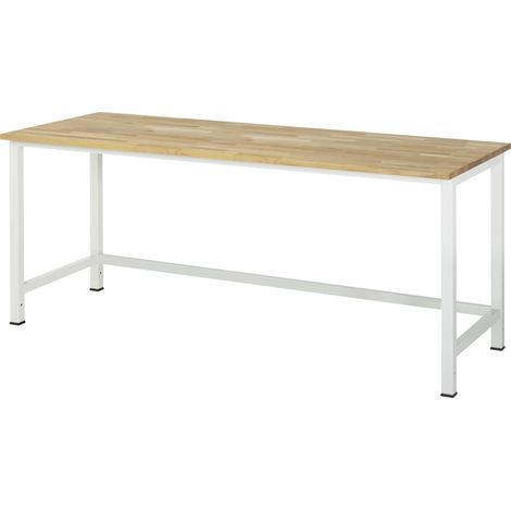 Rau Werktisch Buche-Massiv-Platte BxTxH 2000x800x825 mm (1/5)