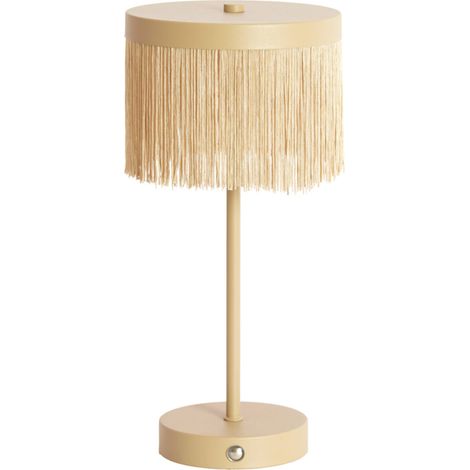 Light & Living - tischlampe - Diny - beige - metall - Ø 17cm -