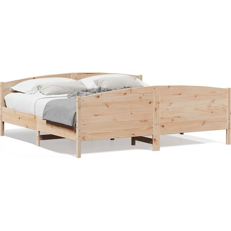 Maison Exclusive - Giroletto senza Materasso 180x200 cm in Legno Massello di Pino