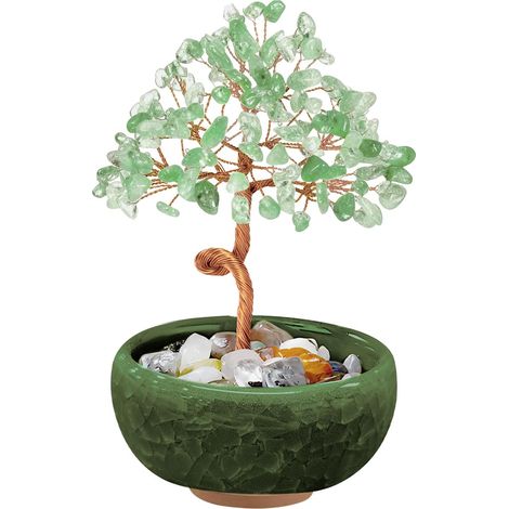 Arbre de Vie en quartz rose fait main, cadeau idéal pour vos proches, déco intérieure et Noël. (1/5)