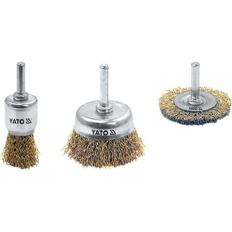 Yato YT-4755 spazzola e ruota de filo set de spazzole de filo 3 pezzo(i)