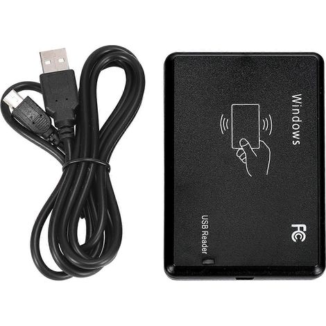 USB-Näherungsleser für Ausweiskarten, RFID-Schlüssel, 125 kHz, Türzugangskontrolle für Heimsicherheit + USB-Kabel