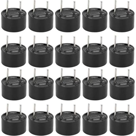 Lot de 20 capteurs d'alarme piézo-électriques actifs 3 V, avertisseurs sonores électromagnétiques, pour signalisation d'alarme, 9 x 6 mm / 9 x 5,5 mm (1/5)