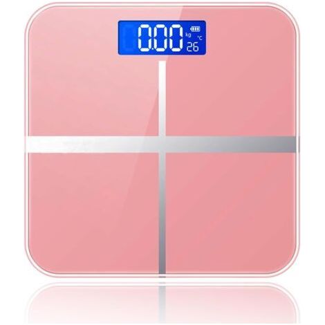 Smart Digital Bathroom Scale, 10" x 10" Thick Tempered Glass High Precision Body Scale with Unit Changing for Home, Office and Travel. (1/5)