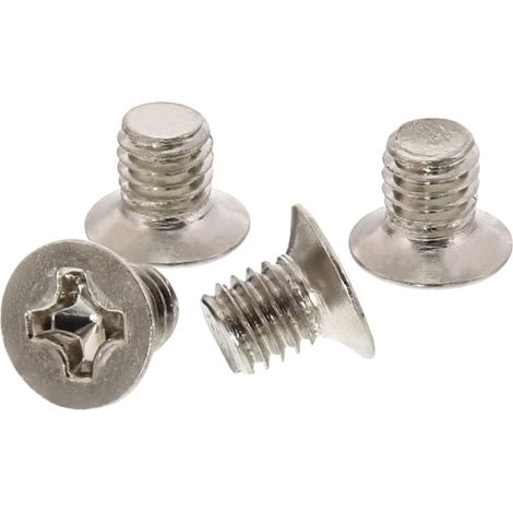 Inline Set di 1000 viti a testa piatta M3x4 mm argento
