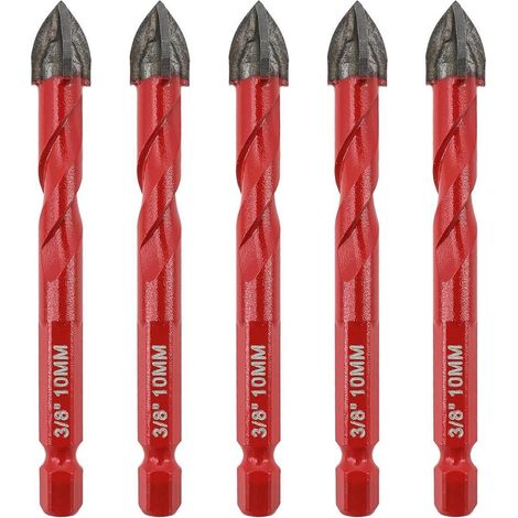 Fliesenbohrer Hartmetall 10mm 10mm5 Schnellwechsel-Sechskantschaft (1/5)