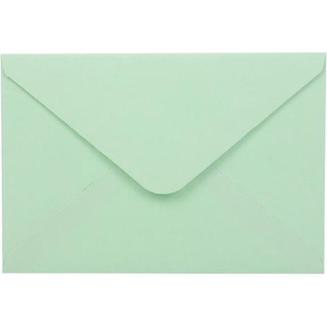 Confezione da 50 buste con patta appuntita. Design semplice e compatto per varie occasioni, biglietti, foto, inviti, (1/5)