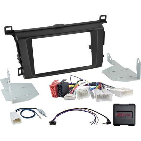 Kit 2-DIN compatible avec Toyota RAV4(XA3/XA4) 04/2013-12/2018 SWC/antenne