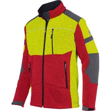 Kübler Strickjacke FOREST rot/gelb Gr. S (1/2)