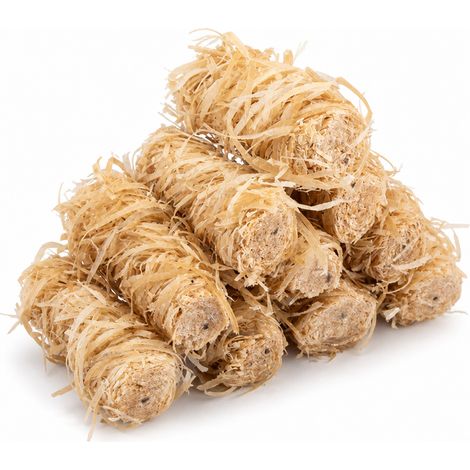 Allume-feu Naturel en Bois Clair pour Cheminée et Barbecue, 10 Pièces (1/5)