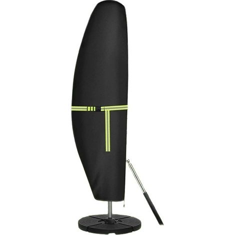 Housse de parasol d'extérieur, protection UV, adaptée aux terrasses, balcons, cours, coupe-vent et anti-poussière, 280x30x81/45cm. (1/5)