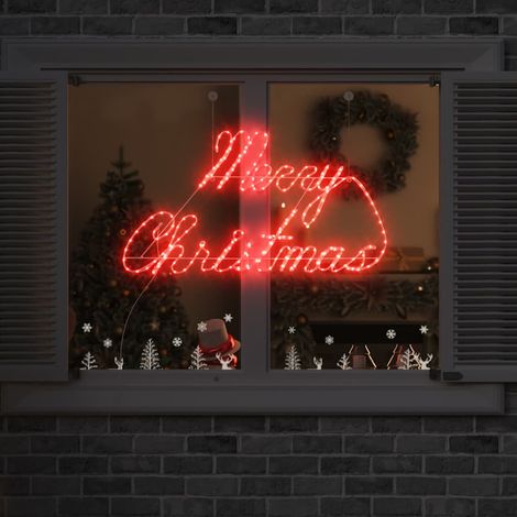 Weihnachtsschild mit 216 LEDs Rot 99 x 55 x 13 cm Eisen (1/5)