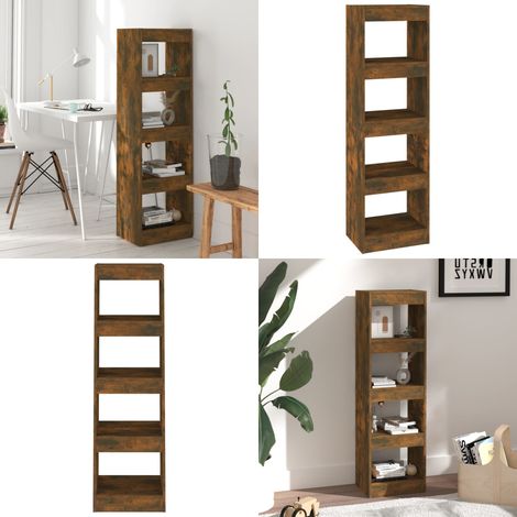 Libreria/Divisorio Rovere Fumo 40x30x135 cm - Divisorio in legno - Libreria rovere fumo