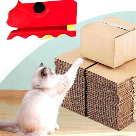 Schneidewerkzeug für Recyclingkarton zur Herstellung eines eigenen Katzenkratzbaums - A-- (1/4)