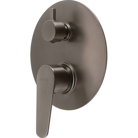 GEDY MXCO0581000 COMO Grifo empotrado de ducha con desviador gun metal - ref: MXCO0581000 (1/2)