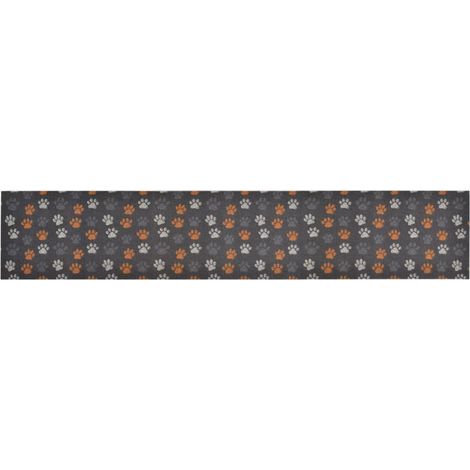 Maison Exclusive - Küchenteppich Waschbar Pfoten 60x300 cm Samt (1/5)