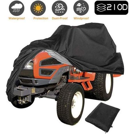 Housse Tracteur Tondeuse - 190 x 71 x 117 cm - Universelle Pour Autoportée - 1 Pièce (1/4)