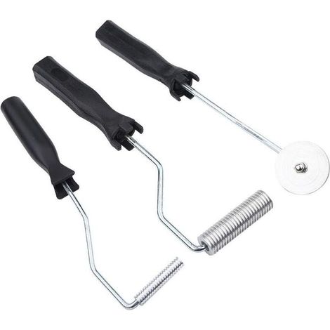 ALLIANDIS3pcs Rouleau Débulleur, Bulle Pale Outil, Fibre de Verre d’Alliage d’Alnium, kit pour Moule, Résine, Composite