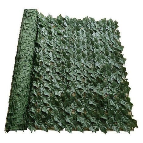 Künstlicher Efeu-Sichtschutz, künstliche Hecken, Zäune und Dekoration, künstliche Laubschutzrolle für die Gartengestaltung (0,53 m)