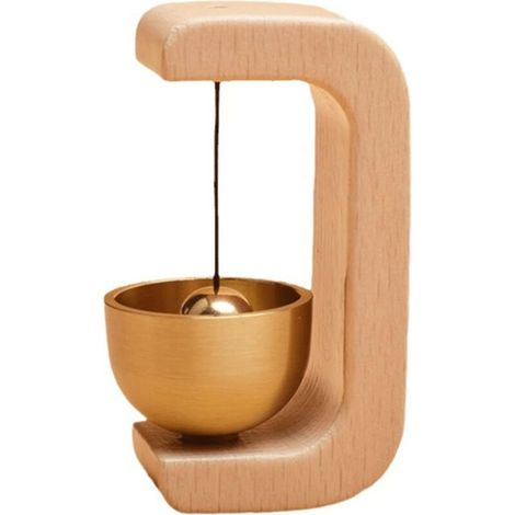 Compact Doorbell for Home, Garden, Shop, Magnetic Wooden Doorbell (1/5)