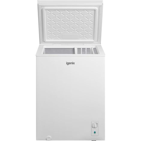 Igenix Freestanding Chest Freezer, 142 Litre, White - IGCF0150W