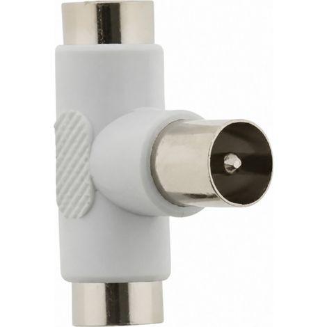 Abzweig-T-Stück, 1 Eingang männlich, 2 Ausgänge weiblich, Durchmesser 9.52mm.