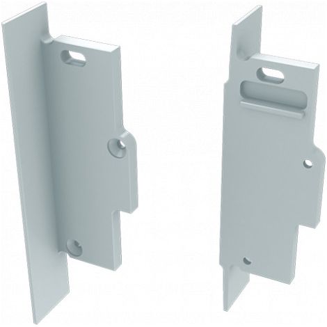 Tapón Final Perfíl Tipo TIANO Empotrado - Aluminio - Plata - Izquierda - Con Agujero