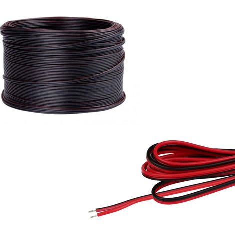 Câble LED Double 2x0,50 mm² pour une Connexion Facile, Idéal pour Projets d’Éclairagee (1 Mètre) - EVOTRADE (1/2)