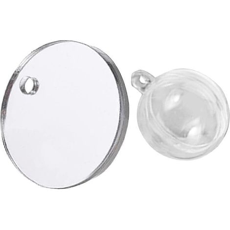 Betta Fish Mirror for Tank Decoration Floating Mirror 1Set Acrylic Material (1/5)