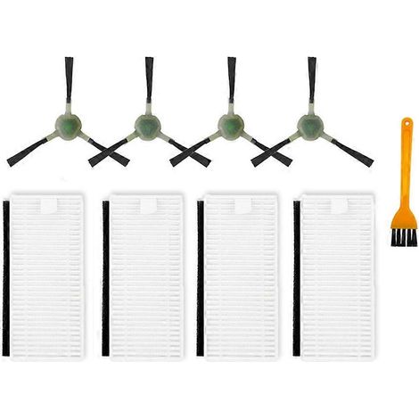 Pour Lefant M201, U180/OKP Life K8/MyGenie H20 Wifi pièces pour aspirateur robot accessoires brosse latérale filtre HEPA (1/5)