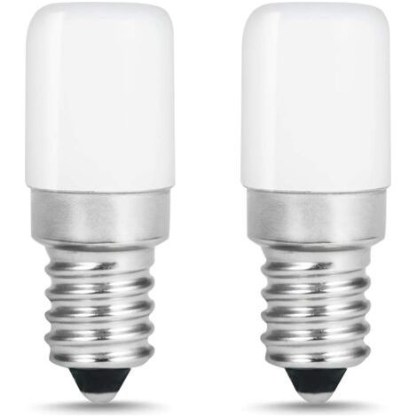 RHG Lampe E14 LED Ampoule pour Réfrigérateur, 1.5W E14 LED Ampoule pour Frigo, équivalente à une Ampoule 15Watt, Blanc Chaud 2700K, Lampe pour Machine a Coudre, Culot E14, 110V, Lot de 2 (1/5)