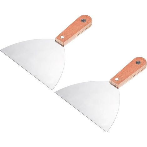 2 Paquet 6" mastics Couteau Inox Acier Lame Grattoir Outil (1/5)