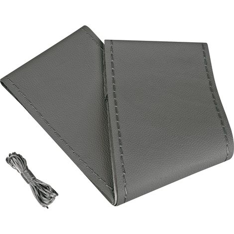 Standard, coprivolante in pelle - L - Ø 37/39 cm - Grigio
