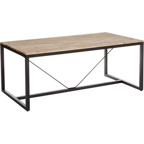 Table de Repas "Edena" 180cm Noir (1/4)