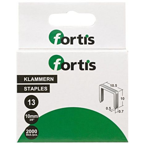 Agrafes 16 mm a 2000 Unités FORTIS (1/3)