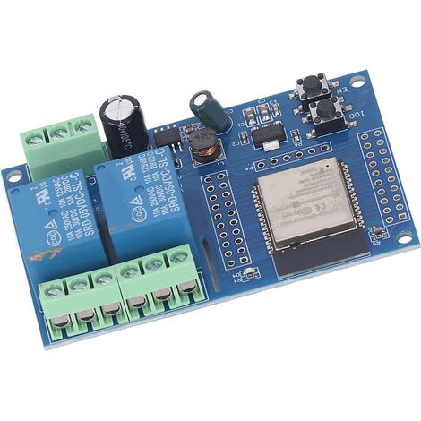 Module relais double avec touches programmables Flash 4 Mo pour l'apprentissage du développement secondaire, alimentation CC 5-60 V. (1/5)