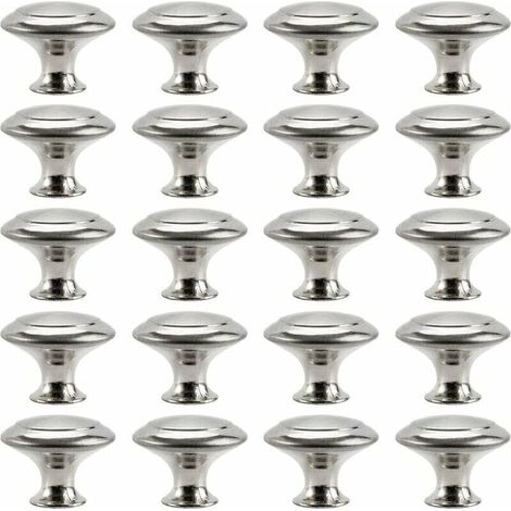INHHUB Kitchen Cabinet Knobs, Stainless Steel Cabinet Handles, Door Knobs, Decorative Door Knobs for Cabinets, Cupboards, Drawers, and Wardrobes (20 Pieces) - INHHUB (1/4)