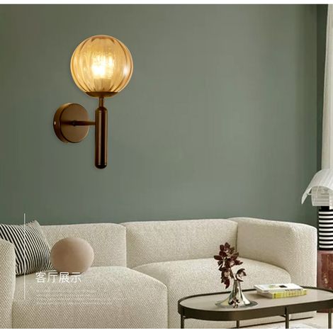 Applique Murale Boule De Verre Moderne Pour Salon Chambre Escaliers Lumière Led Nordique Chevet Applique Murale Salle De Bain Luminaires Miroir Lumière