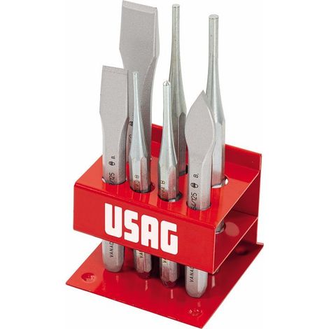 USAG 372 S7 SET KIT ASSORTIMENTO SCALPELLI UGNETTO PUNZONI BULINO CON SUPPORTO (1/2)