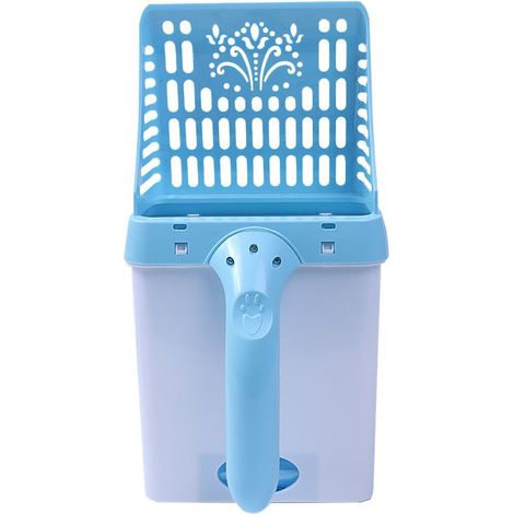Kit de nettoyage pour litière de chat - Fournitures pour animaux dômestiques - Pelle à litière pour chat （bleu） (1/5)