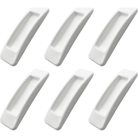 Lot de 6 poignées autocollantes pour porte et fenêtre de placard instantanées avec ouverture pratique - Poignée autocollante pour porte coulissante - Poignée auxiliaire de cuisine (1/5)