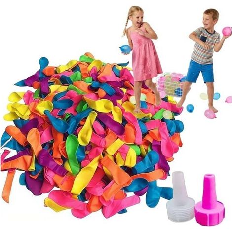 Ballons d’eau auto-remplissants 500 pièces – Bombes à eau colorées pour jeux d’été et activités extérieures (1/2)